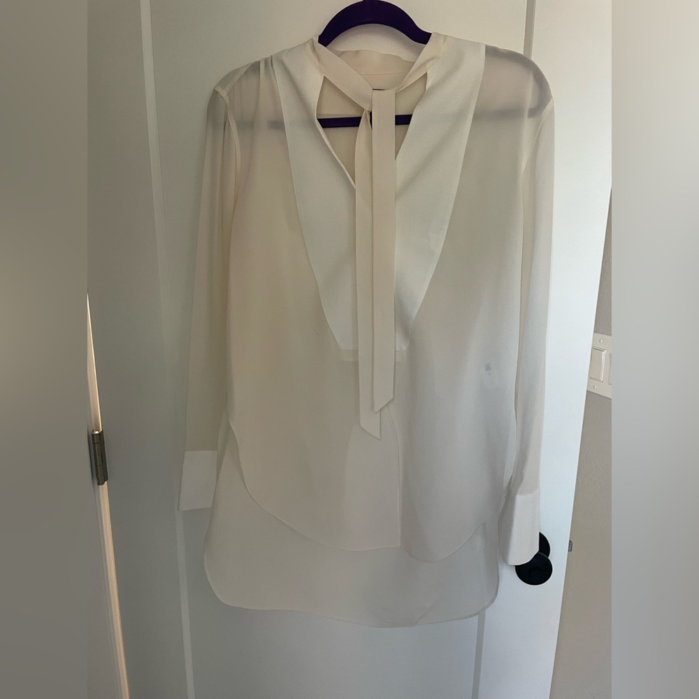 Rag & Bone Cream silk blouse